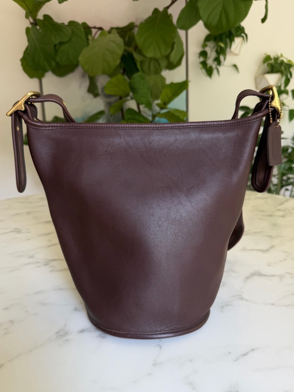 Coach Vintage Helen's Legacy Crossbody Shoulder Bag 9953 Mahogany Brown Leather - Picture 2 of 16